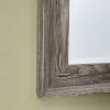 Washed Wood Effect Wall Mirror 74x105cm Natural