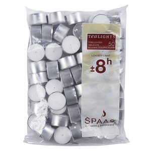 Pack of 50 White Tealights