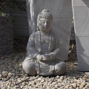 Grey Buddha Tealight Holder