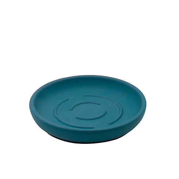 Elements Soft Touch Teal Soap Dish Orchard Interiors Orchard Interiors